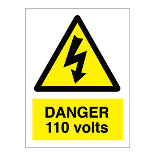 Danger 110V Sign (20031V)